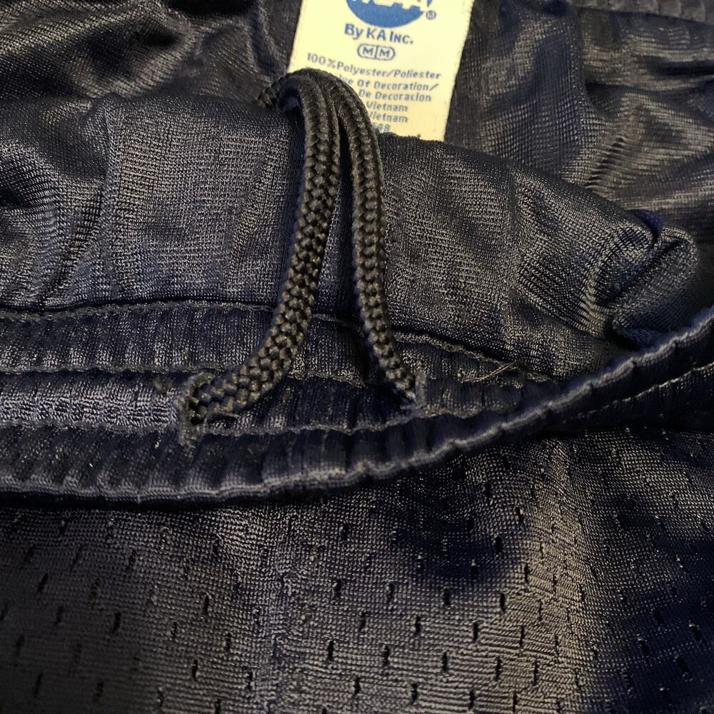 Men's Navy Athletic Shorts with Gold Logo - Picture 9 of 12
